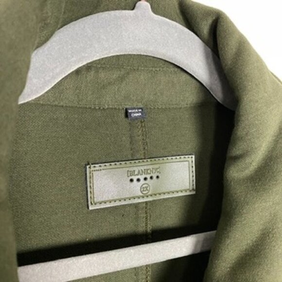 Blank NYC Long Fleece Shacket Jacket Green Womens 2X - Picture 3 of 8